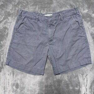 Gustin Shorts Mens 35 Gray Chino 100% Cotton 7 Inch Casual Made in USA